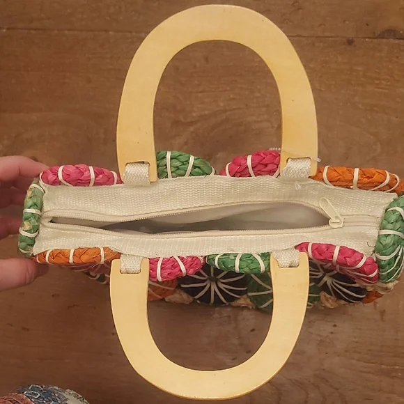 Multicolor Woven Handbag - Picture 3 of 5